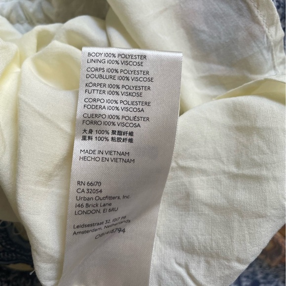 Free People Sky Combo Floral Asymmetrical Wrap Summer Dress Cottagecore Women L - Picture 8 of 9